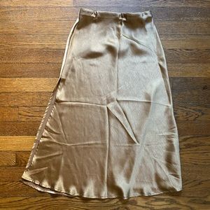 Satin Midi Skirt